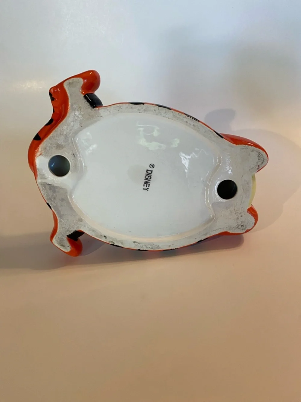 Vintage Disney Tigger Ceramic Soap Dish Trinket Tray Pooh & Friends Hand Painted